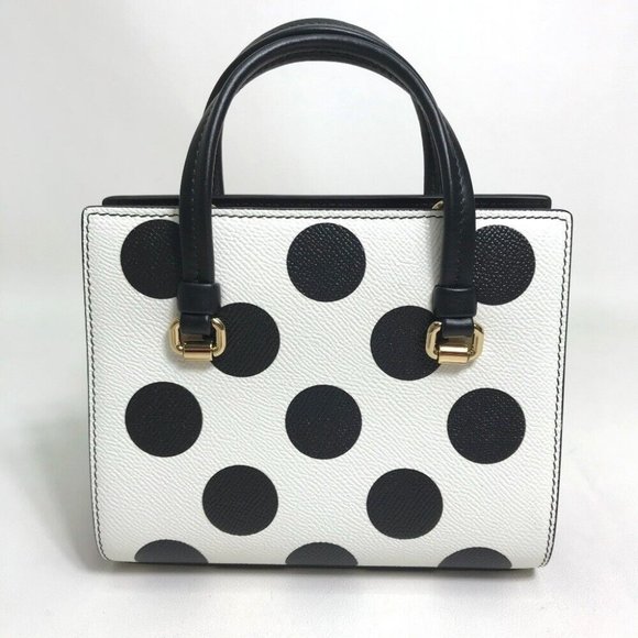DOLCE&GABBANA Dot pattern Hand Bag Mini Shoulder Bag 2 way bag - Picture 2 of 12